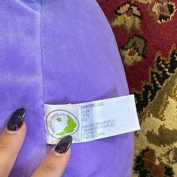 Purple Unicorn Hippo Plush - Picture 4 of 4